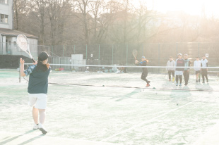 ソフトテニス班の活動写真